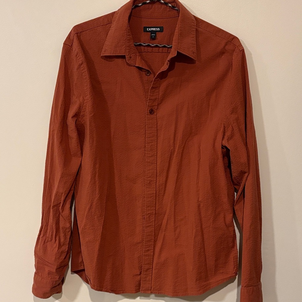Express Rust Long Sleeve Shirt